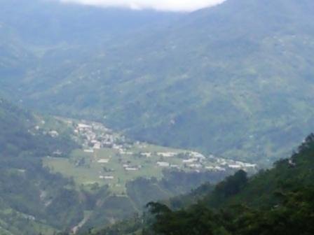 View of Daramdin in Sikkim seen from Kolbong near Bijanbari