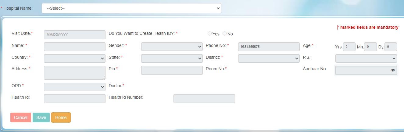 Book Online OPD Ticket for Darjeeling District Hosptal Select Darjeeling District Hospital and enter patient details