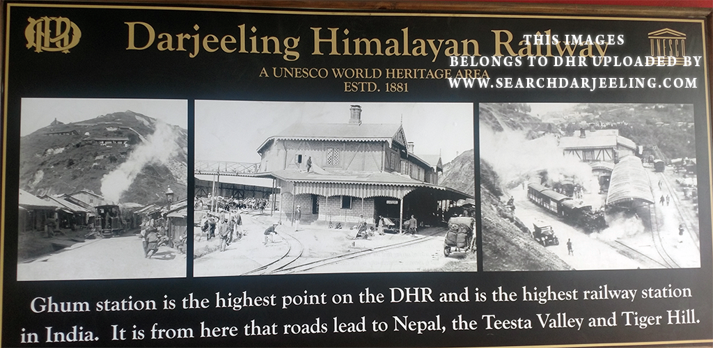 Vintage photographs of Ghum station on the Darjeeling Himalayan Railway