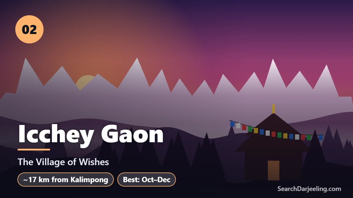 Icchey Gaon sunset and monastery, an offbeat place in Kalimpong