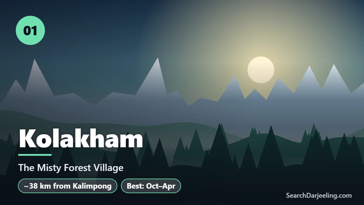 Kolakham, a misty forest village among offbeat places in Kalimpong