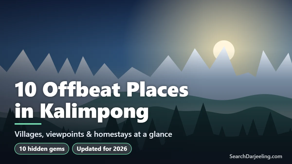 Offbeat places in Kalimpong at a glance: 10 hidden villages and viewpoints