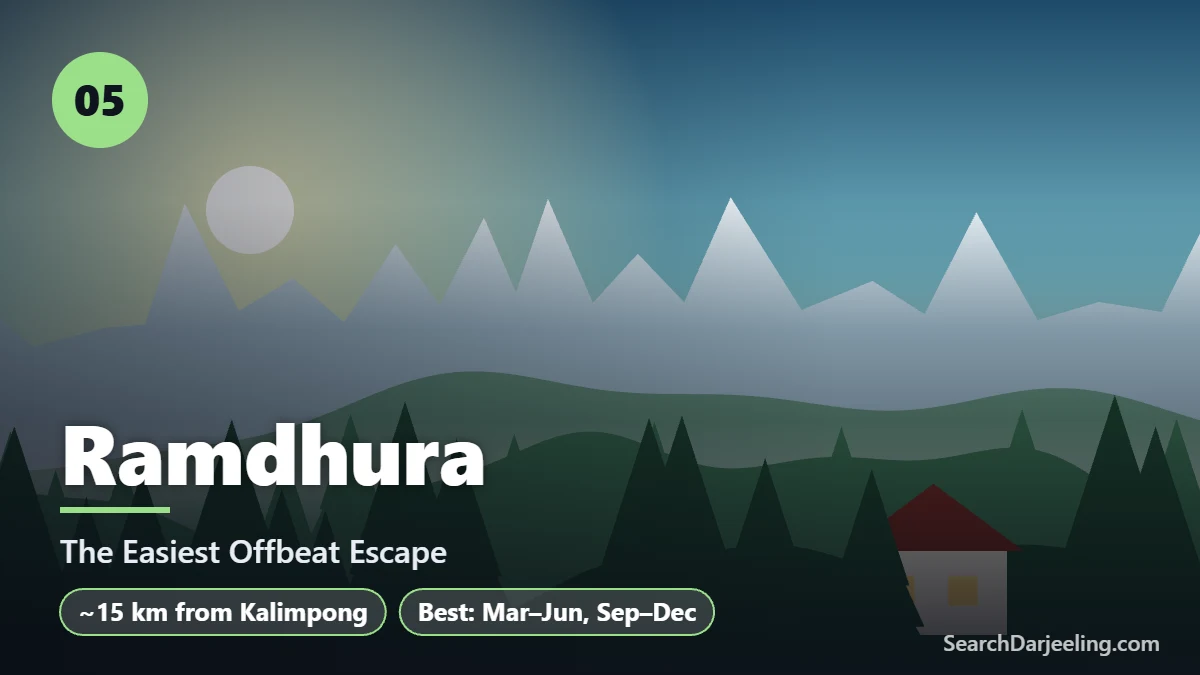 Ramdhura pine forest and bungalow, an easy day trip from Kalimpong